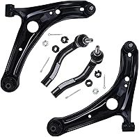 Vista 202 de Detroit Axle - Kit de brazos de control delanteros de 4 piezas para Ford Mustang Base GT 05-10 2005 2006 2007 2008 2009 2010, 2 brazos de control