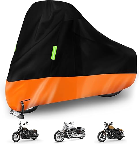 Miniatura 1 de Funda impermeable de repuesto para motocicleta Harley Davidson Cruiser Iron 883FAT Boy 114Heritage Classic 114 con agujero de bloqueo antirrobo y