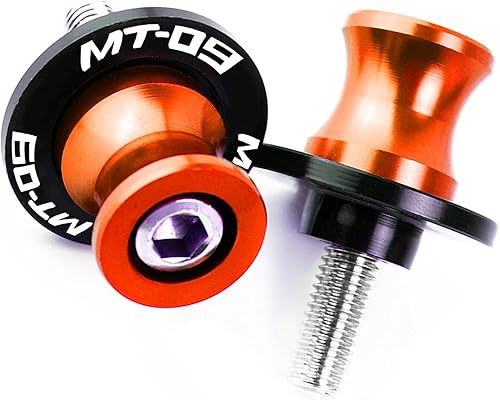 Swingarm - Tornillos de soporte deslizante para Yamaha MT09 FZ09 FJ-09 MT-09 Tracer 2014 2015 2016 2017 2018 (color naranja)