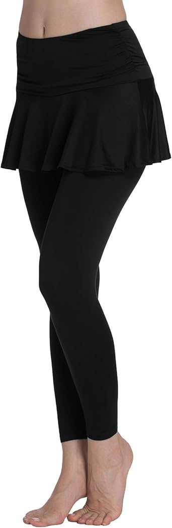 yoga pants with skirt