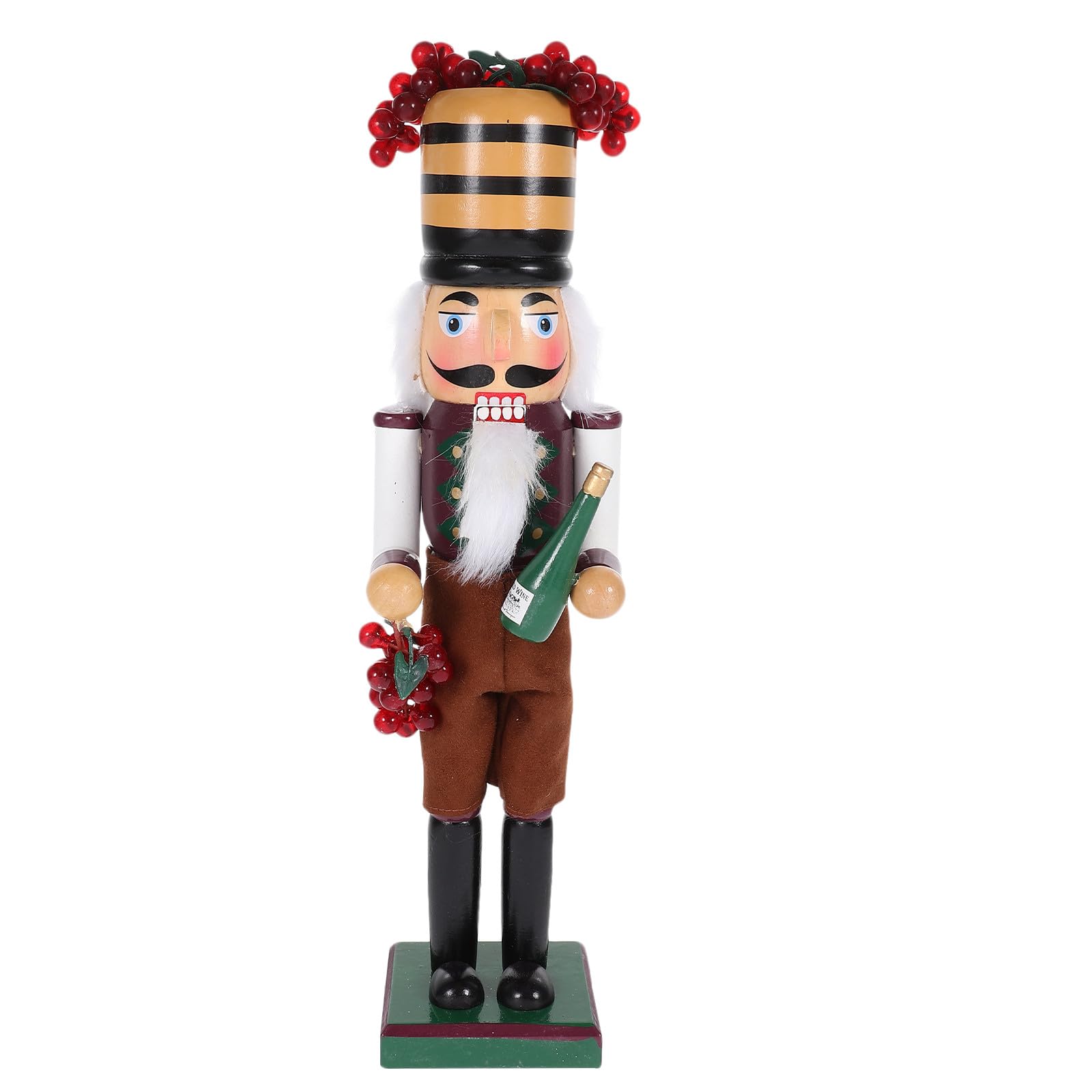 VICASKY Nussknacker Figur aus Holz Weihnachts Dekoration Tischornament Nussknacker Bastelarbeit für Zuhause