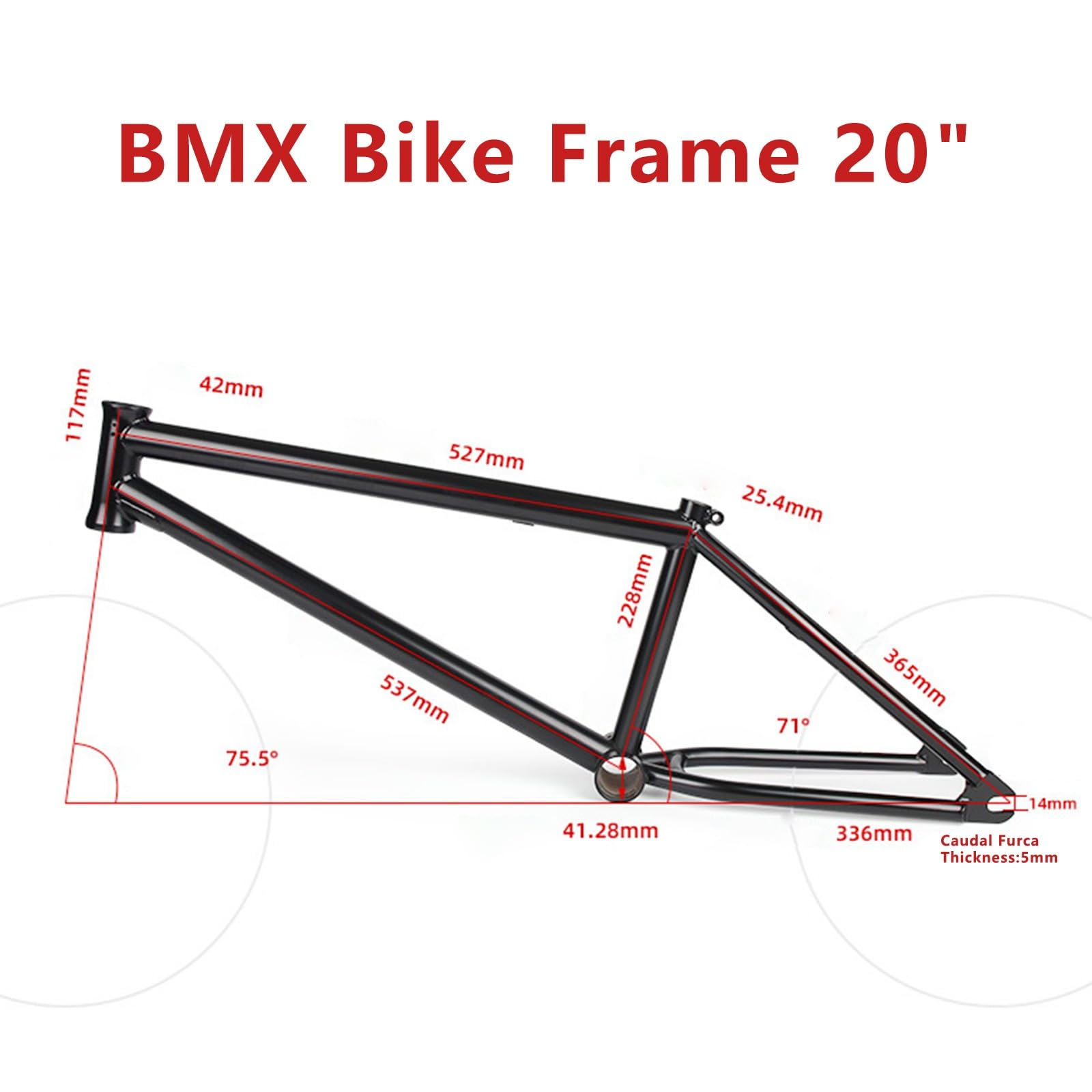 Amazon | BMXバイクフレーム 20インチバイク クロモリ自転車フレーム
