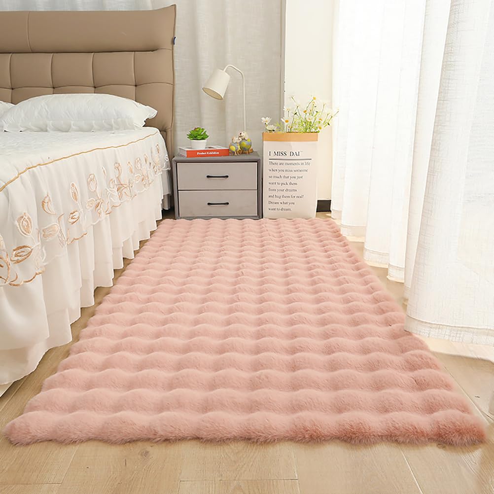 Tapis à poils longs doux pour salon | Confort lavable 50x160 cm