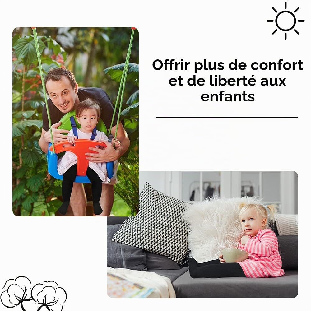 Collants tricotés en coton pour bébé fille (0-2 ans), leggings de danse pour bébé fille