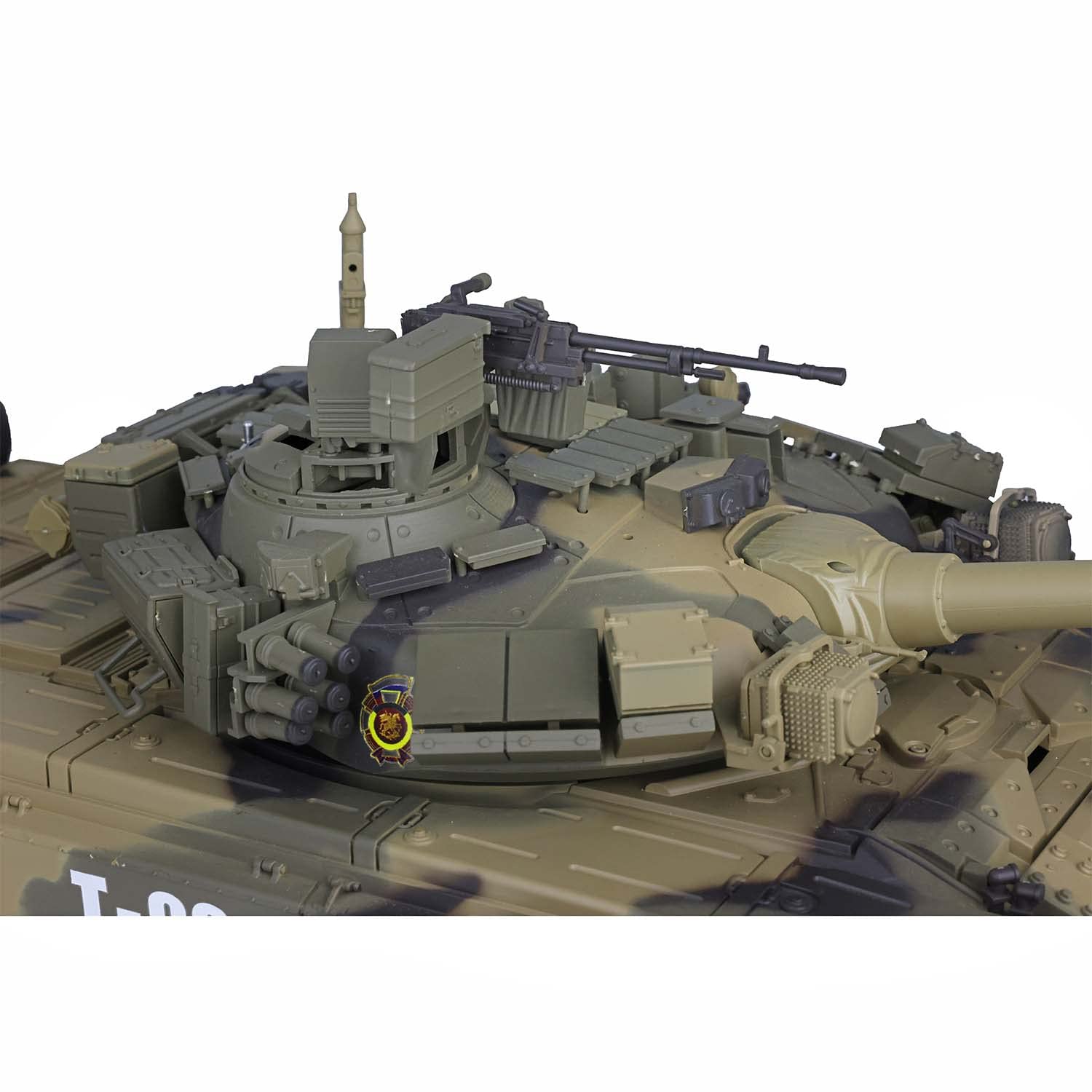 Heng Long Control remoto mejorado 2.4Ghz Tk7.0V escala 1/16 ruso T-90 Main Battle Air Soft RC Tanque humo y sonido (versión mejorada con engranaje de metal y pistas)
