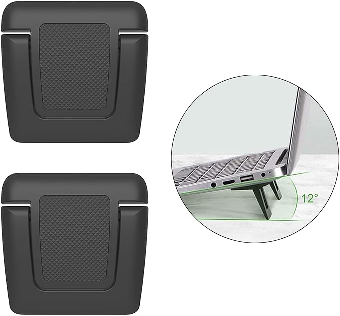 XZSomaloy 2Pcs Mini Laptop Stand Invisible Computer Stand Foldable