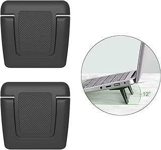 XZSomaloy 2Pcs Mini Laptop Stand Invisible Computer Stand Foldable Portable Ventilated Desktop Laptop Holder Keyboard Riser Suitable for Notebook Keyboard
