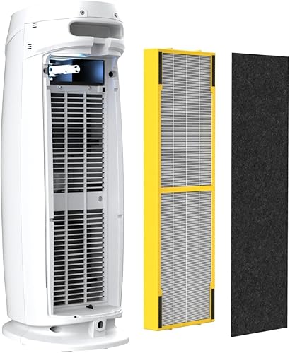 Miniatura 9 de GermGuardian Purificador de aire para el hogar, para humo de incendios forestales, mascotas, polen, olor, esporas de moho, habitaciones grandes de