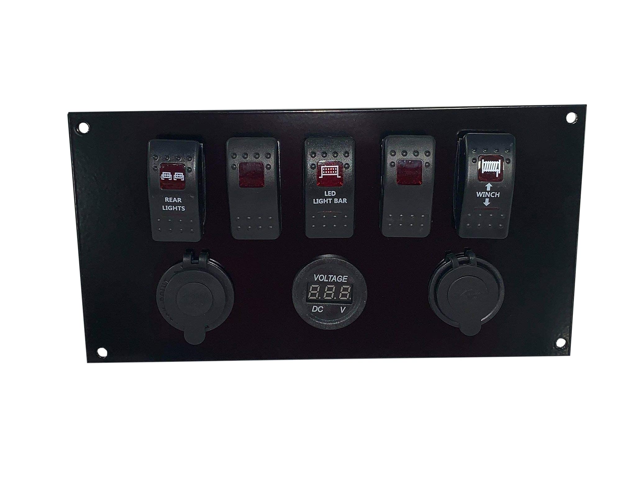 PBR Products Switch Panel For Honda Pioneer 1000 – Winch, Lights, Cup Holder (Blue)