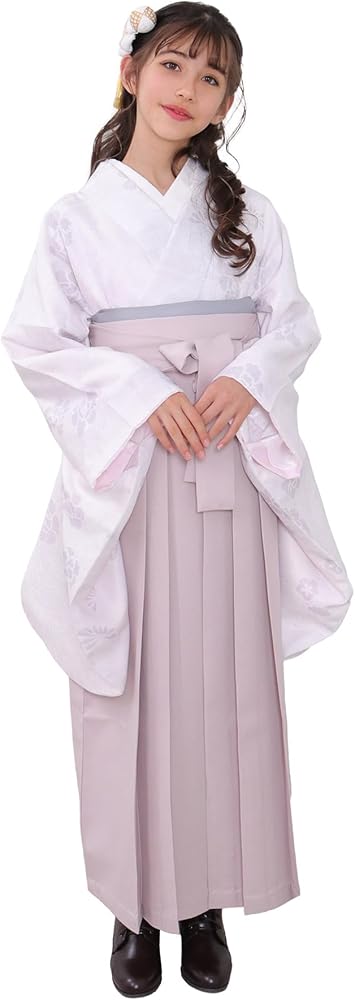 袴　小学生　卒業式　4点セット 袴4点セット 華やかG ジュニア) 袴セット 卒業式 小学生 二尺袖着物