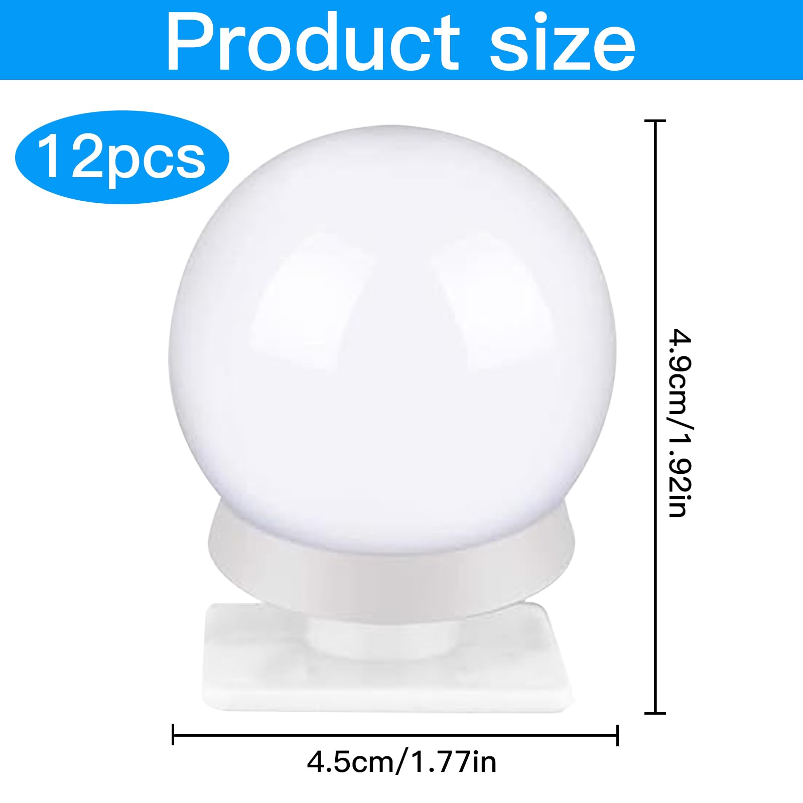 Luz de Maquillaje Led con 12 Bombillas Regulables, 3 Modos de Color, Luces de Vanidad para Tocador