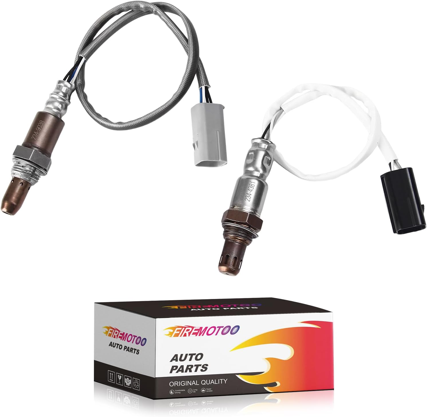 Pack of 2 O2 Oxygen Sensor Upstream 234-9038 and Downstream 234-4381 Compatible with Nissan Altima 2.5L L4 2008-2010 Maxima 3.5L V6 2009 Replace 250-54037 22693-1AA0A 250-24771 226A0-EN21A