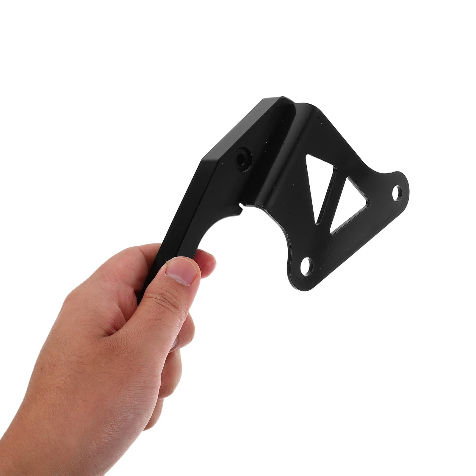 SHINEOFI Poignées de Maintien Arrière Moto en Alliage D’Aluminium, Barres D’Appui Siège Arrière Universelles Noires, Accessoires Passager Moto pour Toutes Saisons, Installation Rapide