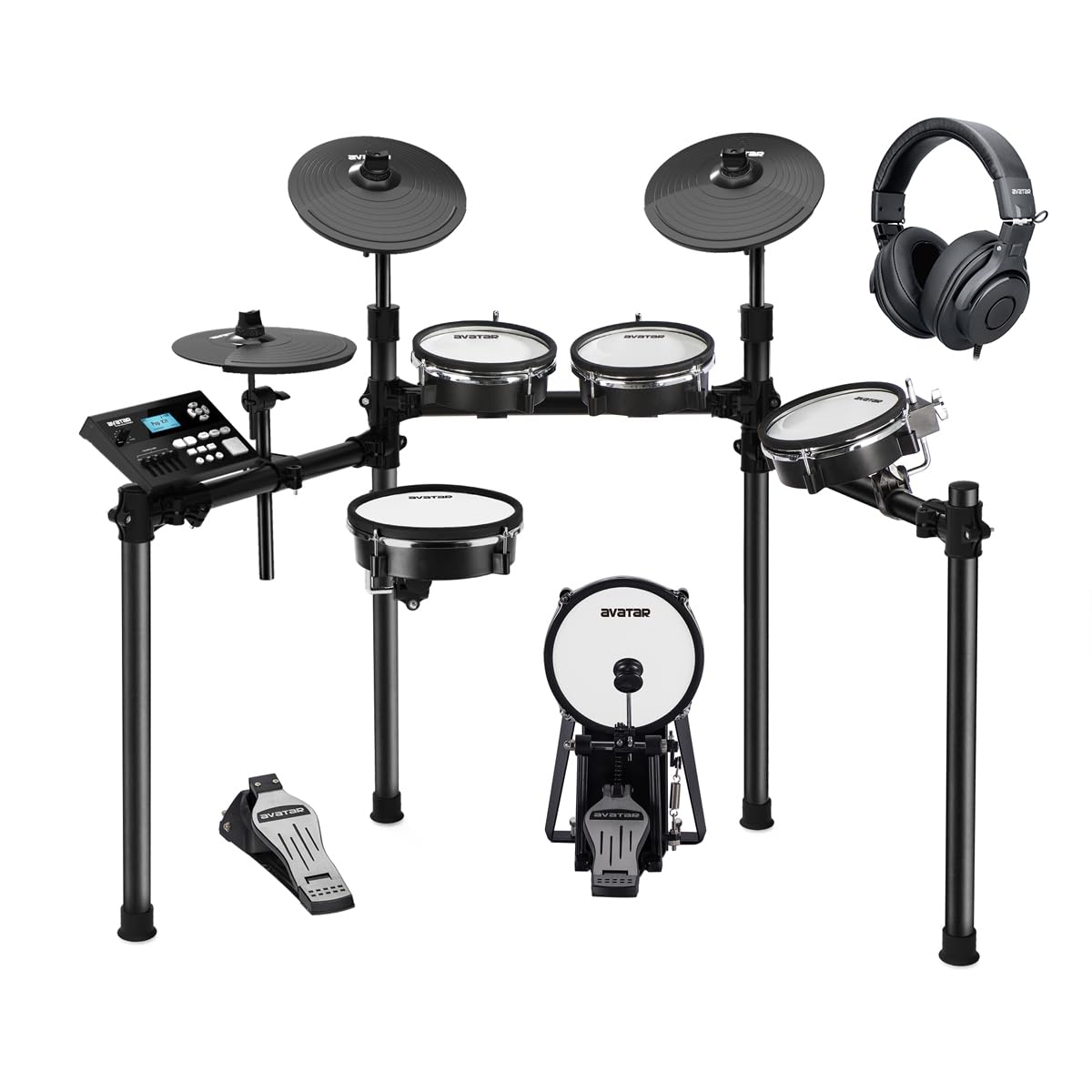 HXWSD61-6 Electric Drum Set and Professional Headphones