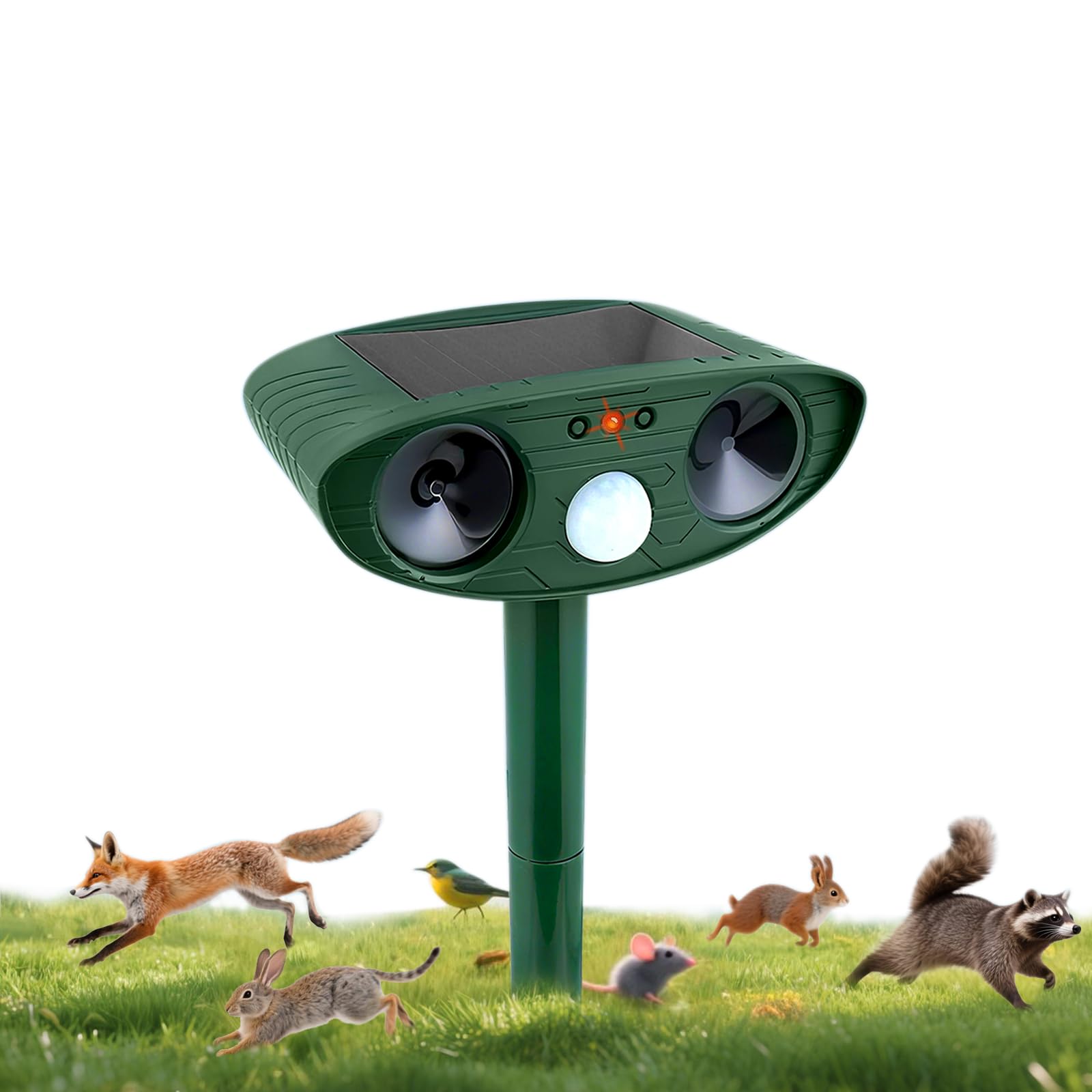 Repellente Gatti Garden, Repellente Topi Impermeabile, Dissuasore Gatti Ultrasuoni, Repellente Solare Topi, Ultrasuoni Repellente Gatti Solare, Respinge Efficacemente Gatti, Topi e Parassiti