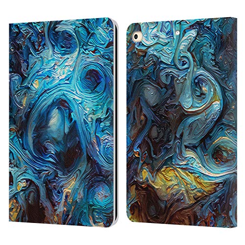 Coque iPad 9.7 anti-rayure style portefeuille Bleu Jupiter