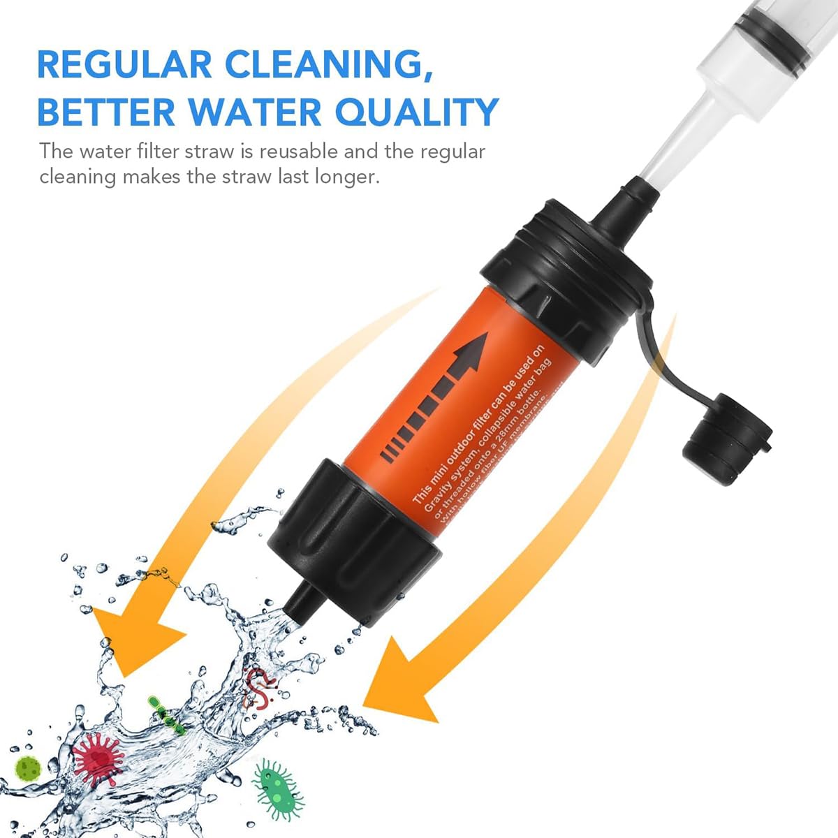 Amazon.co.jp: 携帯浄水器 アウトドア 浄水器 防災ろ過器 8000L浄水量