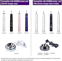 Vista 4 de Cargador de vidrio de repuesto compatible con cepillo de dientes eléctrico Philips Sonicare Diamondclean, para HX9100 CBA1001 CBA2001 CBA3001