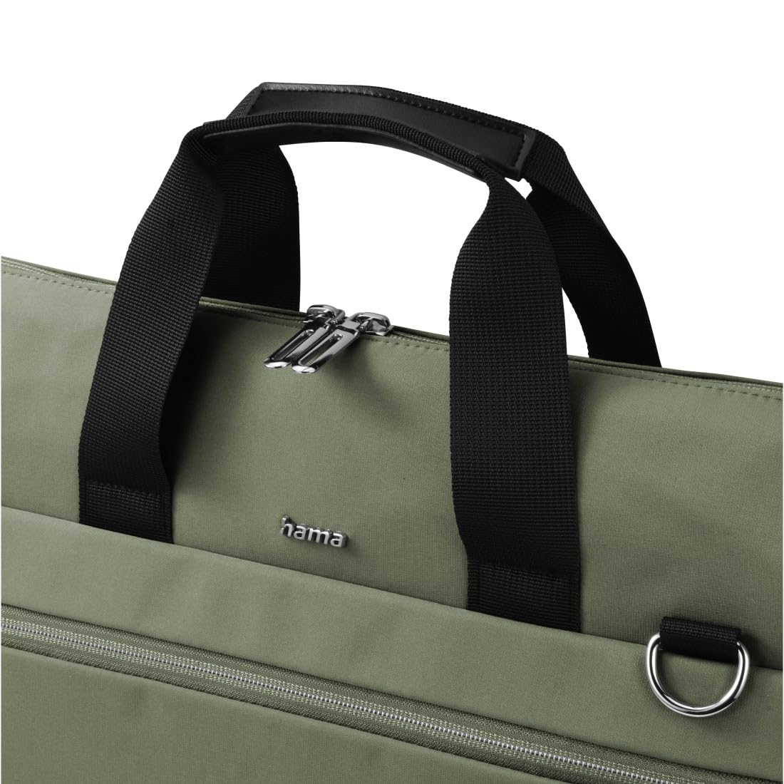 Hama | Maletín para portátil 13,3 pulgadas (funda protectora ordenador resistente acolchada compartimento tablet 12,9 bolso portátil 14,1 pulgadas bandolera ajustable ligera trabajo 10 litros) verde