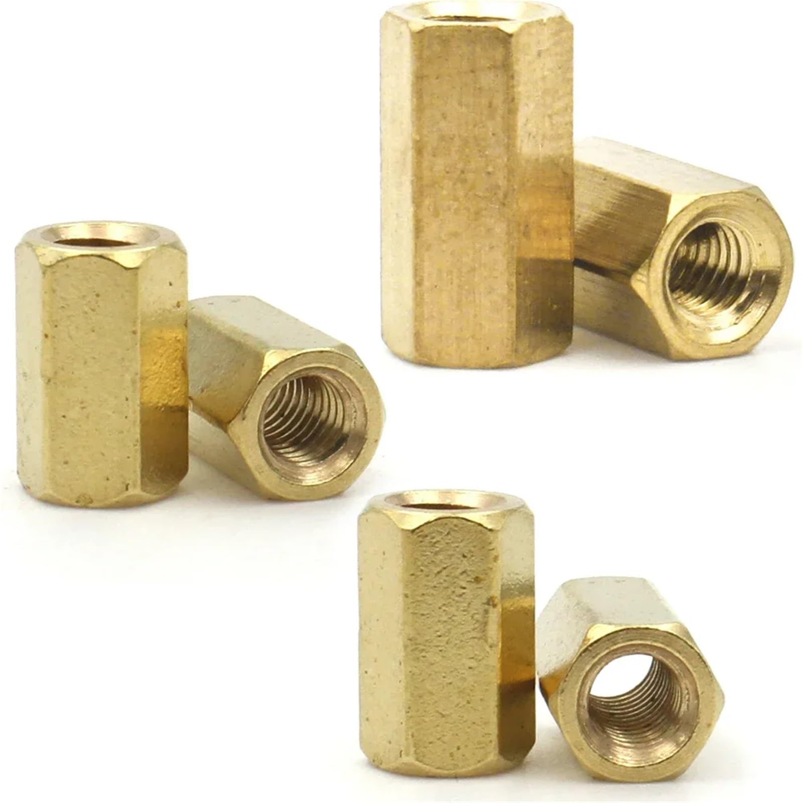 10/20/50 Piezas M2 M2.5 M3 M4 M5 M6 Espaciador Hexagonal de latón Macho a Hembra Espaciador de Perno Hexagonal Pilares Huecos(65mm,M4x20pcs)