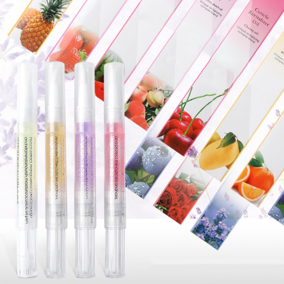 Bolígrafos de Aceite Nutritivo para Uñas 10piezas Aceite Mineral y Cera de Abejas para Nutrir Cutículas y Fácil Aplicación en Salones de Manicura