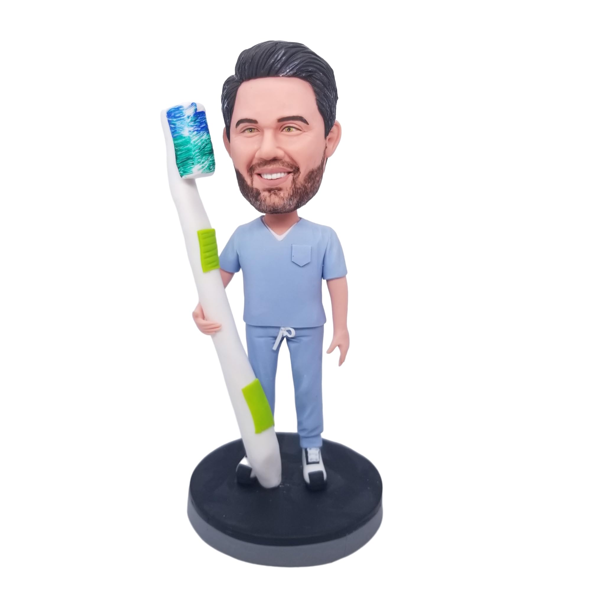 mydedor Custom Bobbleheads Figures, Male Dentist Bobbleheads Customized, Personalized Figurine Gifts for Boyfriend HusbandDadBossCoworker