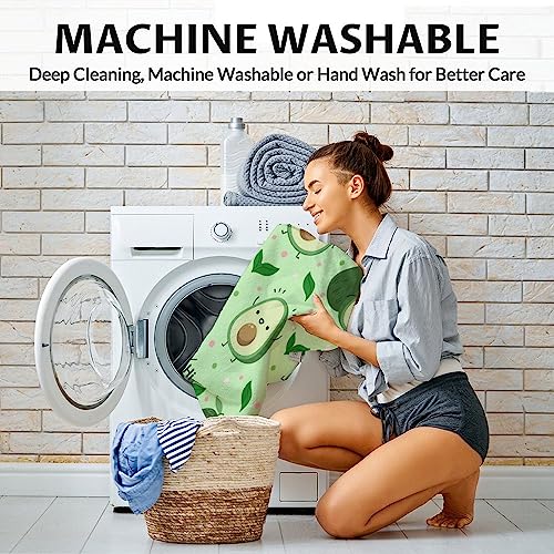 Blanket for Girls - 50"x60" Cute Avocado Throw Gifts - Green Soft Fuzzy Blankets for Bed, Couch & Living Room