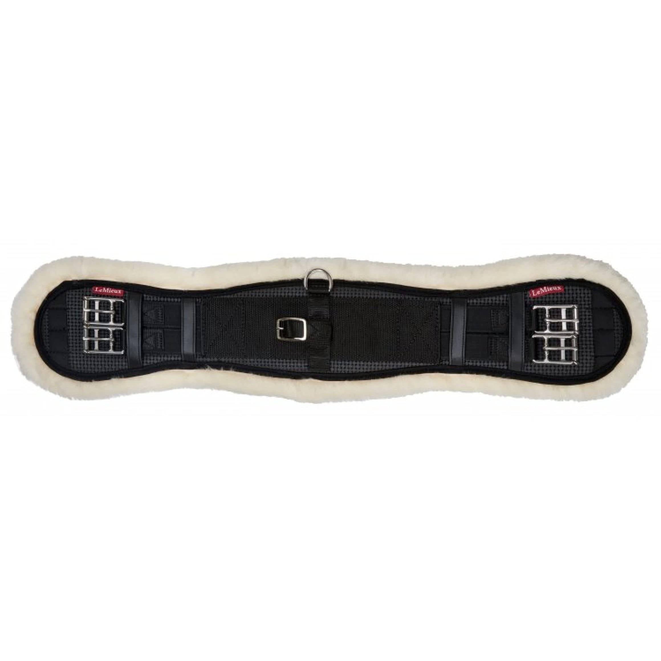 LeMieux Simuwool Integrated Mono Girth Dressage Girths - Black/Natural, 70cm