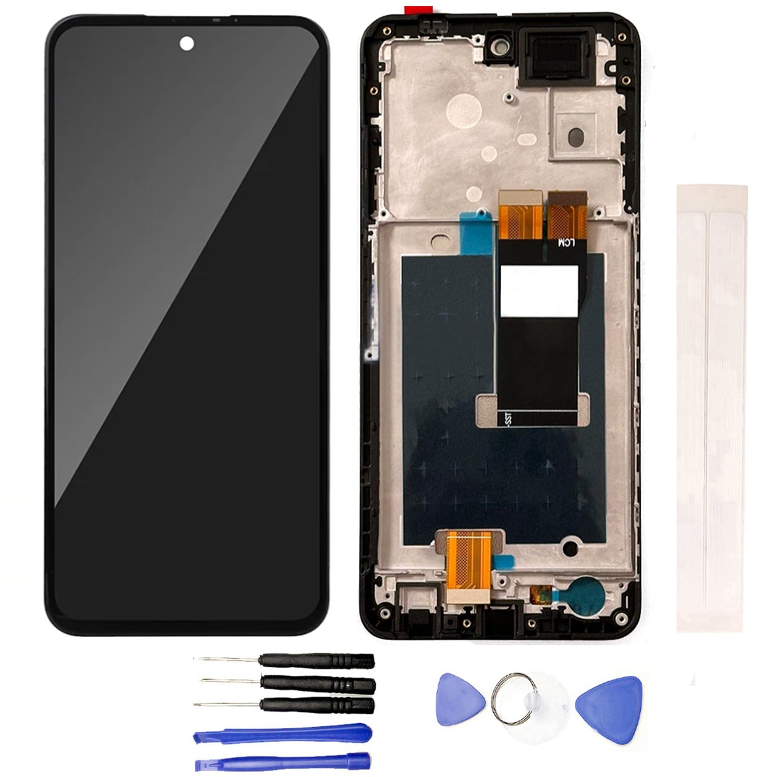 JayTong LCD Replacement for ZTE A75 5G LCD Display Touch Screen Assembly (with Black Frame)