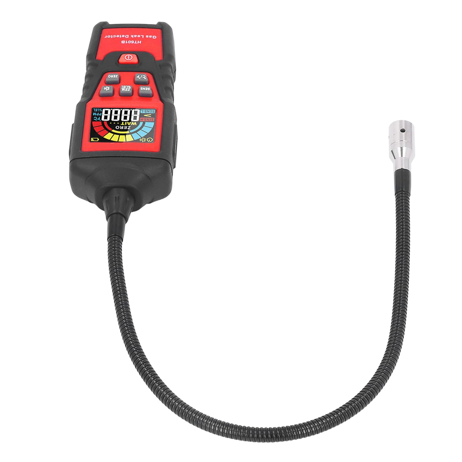 Probador de Fugas de Gas Combustible, Detector de Gas Detector de Fugas de Gas con Pantalla Digital LCD Medidor de Monóxido de Carbono Portátil para el Hogar, Detectores de Gas y