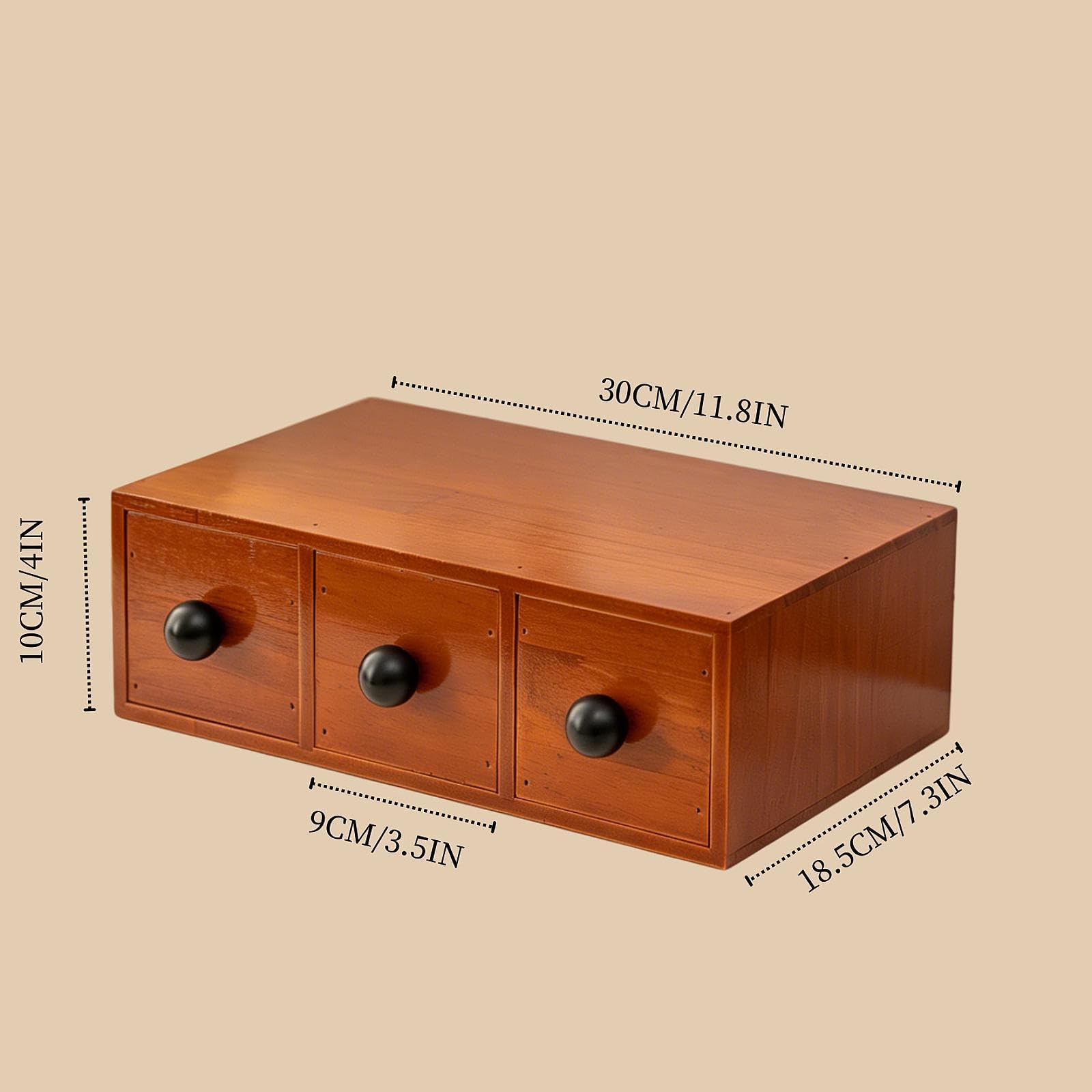 Organizzatore da scrivania con cassetti, portaoggetti da tavolo, scatola organizer creativa e versatile con cassetti per scrivania, 3 Cassetto