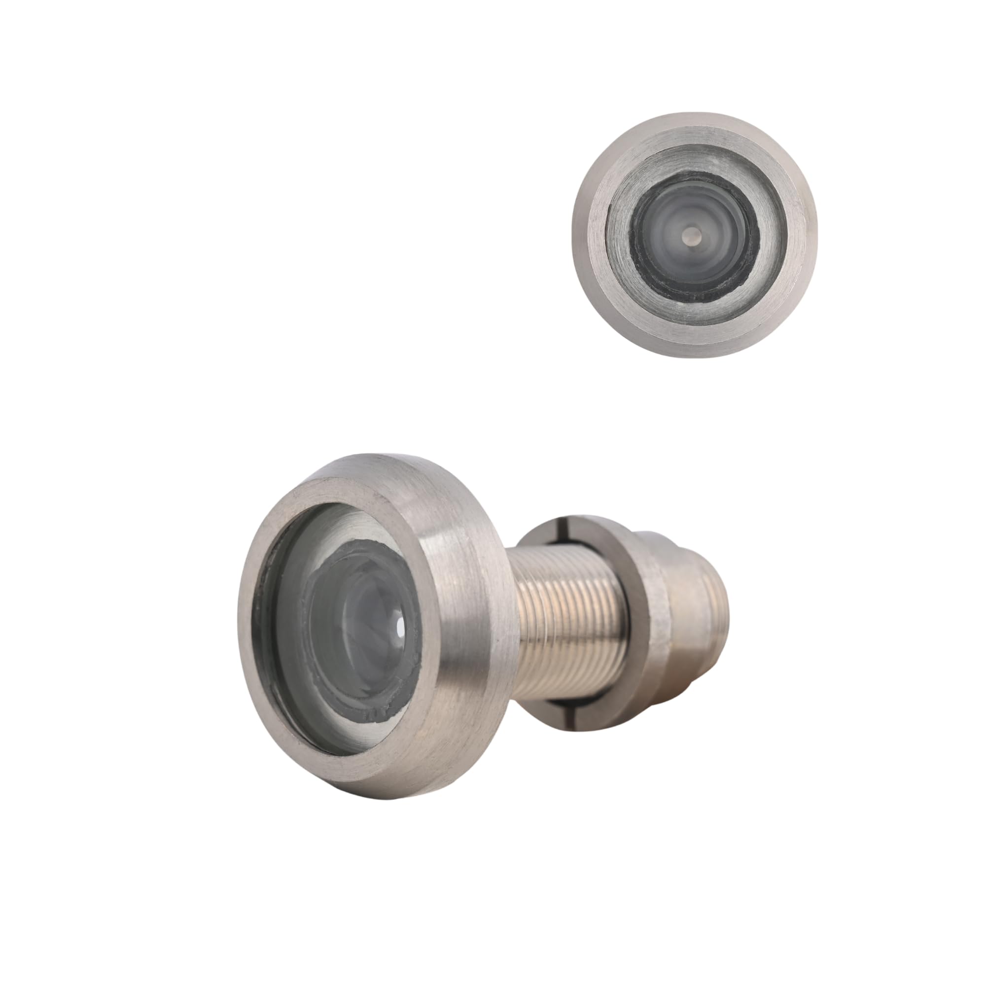 Godrej Door Fittings | Door Viewer 180° Angle | Brass Body, Satin Nickel Finish | Wide Angle Door Eye for Main Doors | Crystal Clear View | Fits 19–40mm Door Thickness | Home & Office-image-14