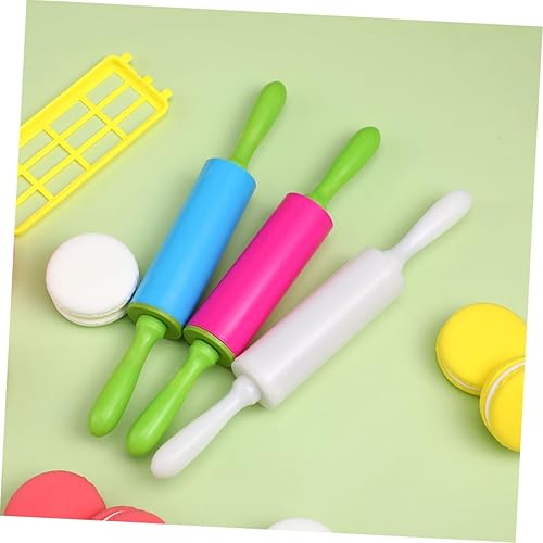 Miniatura 8 de STOBOK Mini rodillos para niños, herramientas de masa para el hogar, cocina, niños, paquete de 3 (color al azar)