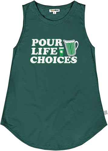 Vista 3 de Tipsy Elves Tipsy Elves - Camiseta sin mangas para mujer del Día de San Patricio 2024