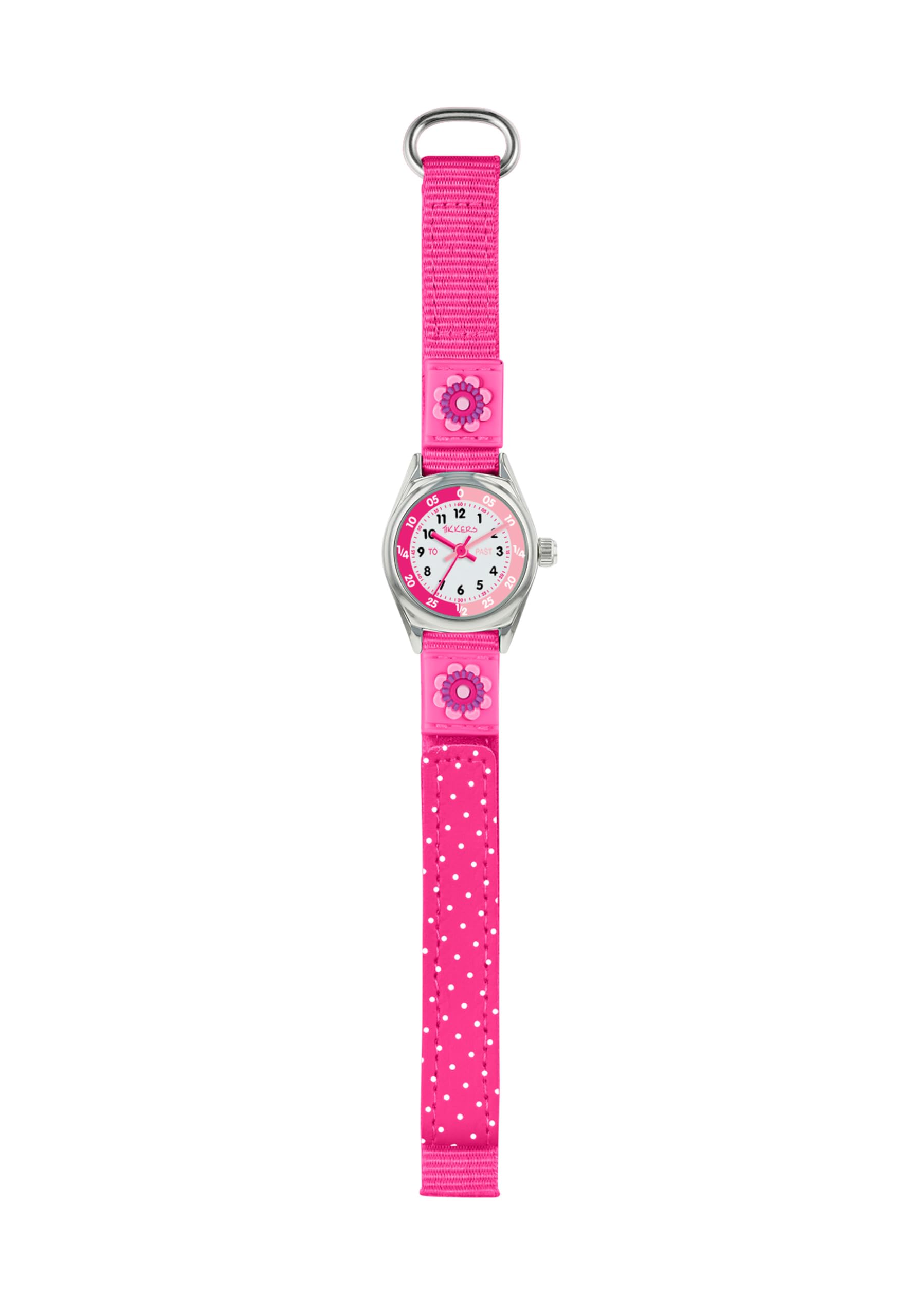 Girls' Analogue Quartz Watch with Fabric and Canvas Strap – TK0119