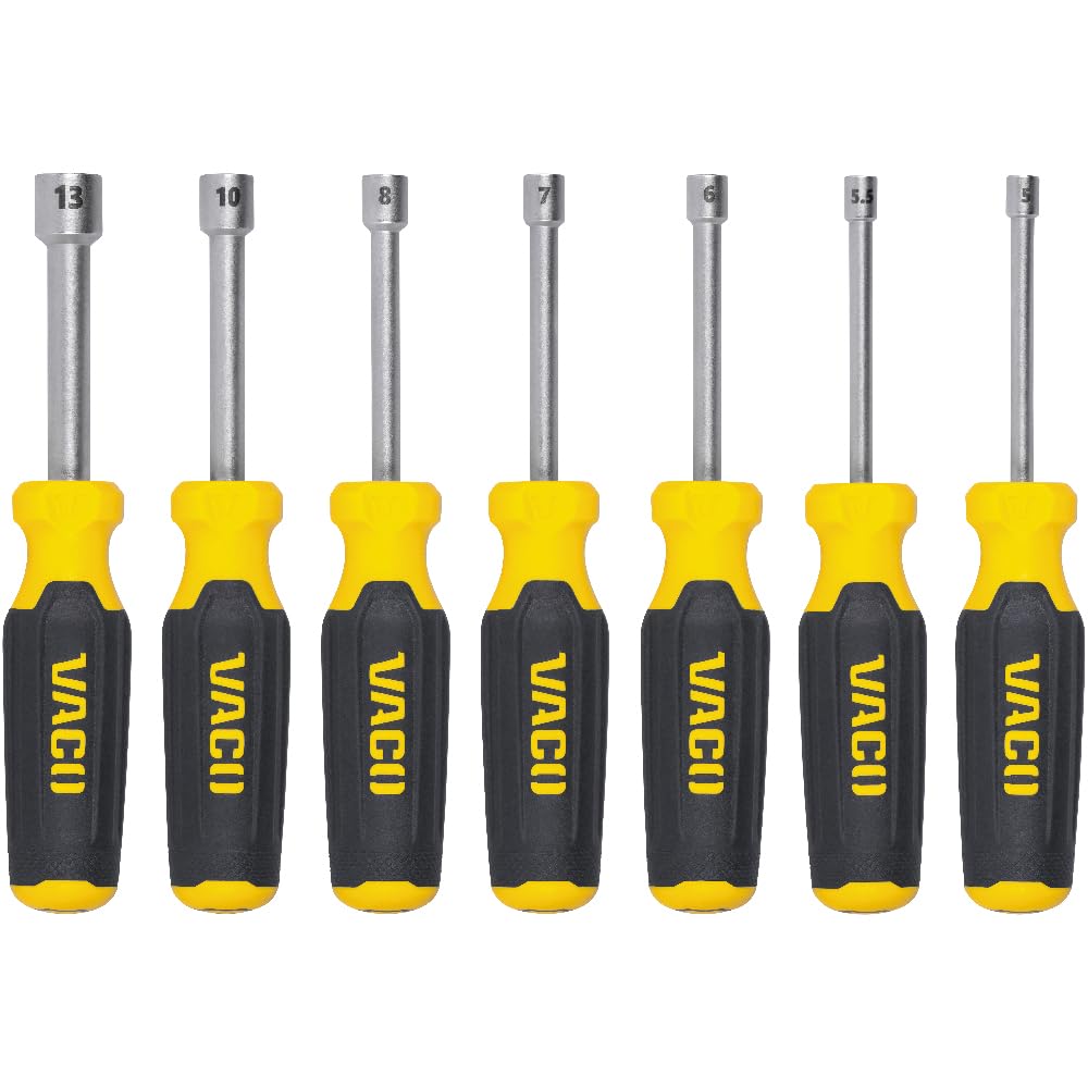 VACO 7-Piece Metric Nut Driver Set - Magnetic & Laser Etched -7 VACO 7-Piece Metric Nut Driver Set - Magnetic & Laser Etched -7