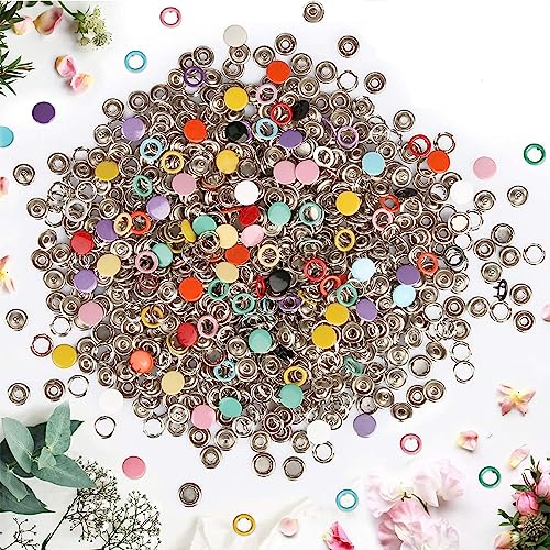 image for GTAAOY 800PCS Metal Snaps Buttons with Fastener Pliers Press Tool Kit 