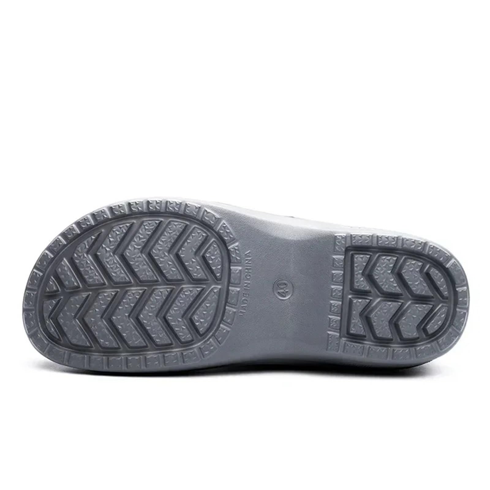 Zapatos de Chef Antideslizantes Zapatos de Cocinero EVA | Zuecos planos antideslizantes impermeables a prueba de aceite for cocina y restaurante de hotel