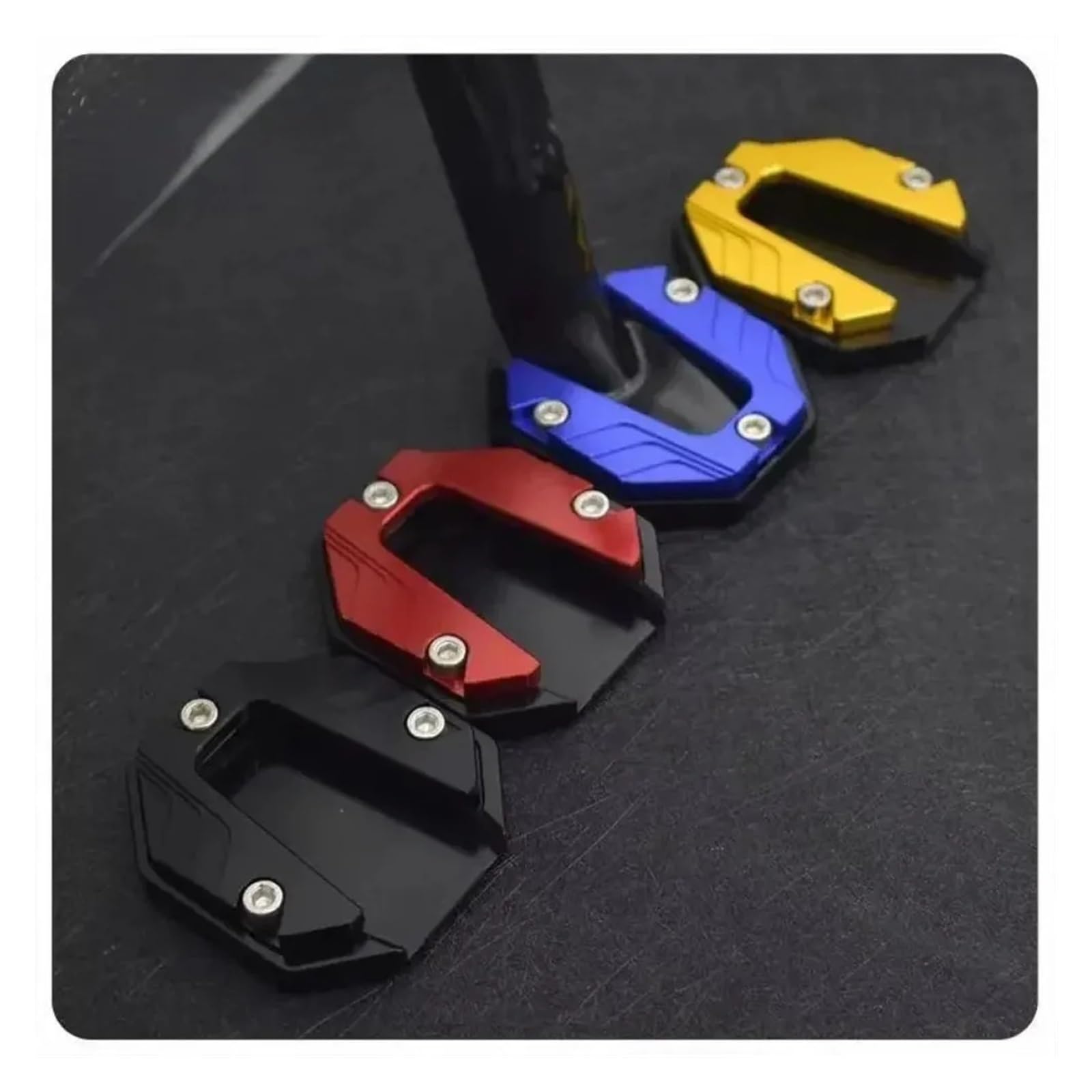 Cavalletto per moto Piastra di supporto per prolunga per cavalletto laterale per per bici da per moto(Nero)