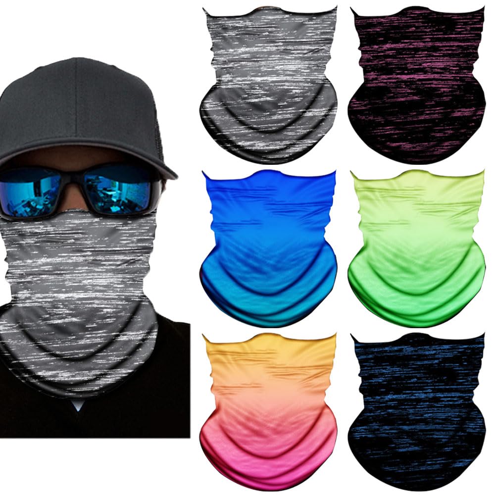 Neck Gaiter Mask,Bandana Gator Face Cover Mask Sun UV Protection,Neck Warmer Balaclava,Tube Face Scarf,Headband for Outdoor