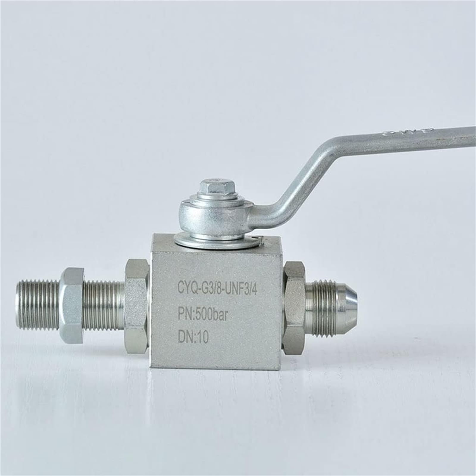 Válvula de bola con palanca de cierre, válvulas for tuberías de aire/agua y gas, válvulas de bola de alta presión de acero al carbono galvanizado con rosca externa (1 unidad)(DN20)