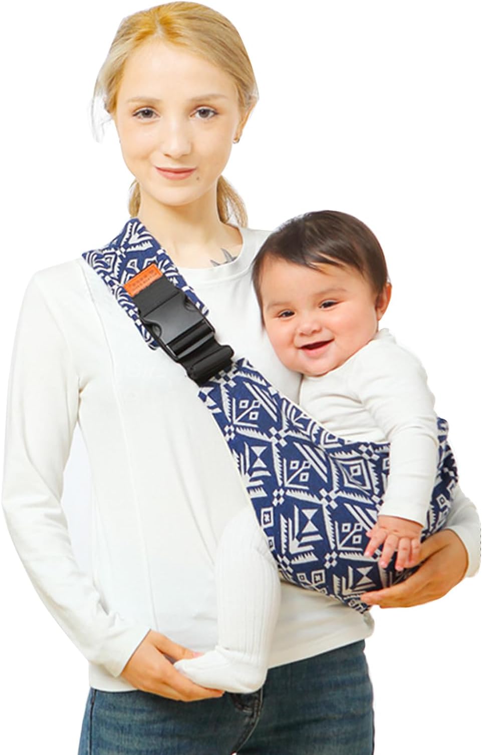 Baby Sling Carrier,Baby Sling,Toddler Carrier,Adjustable and Non-Slip Hip Seat Carriers Carrying 10-30 lbs(Blue Sailboat)