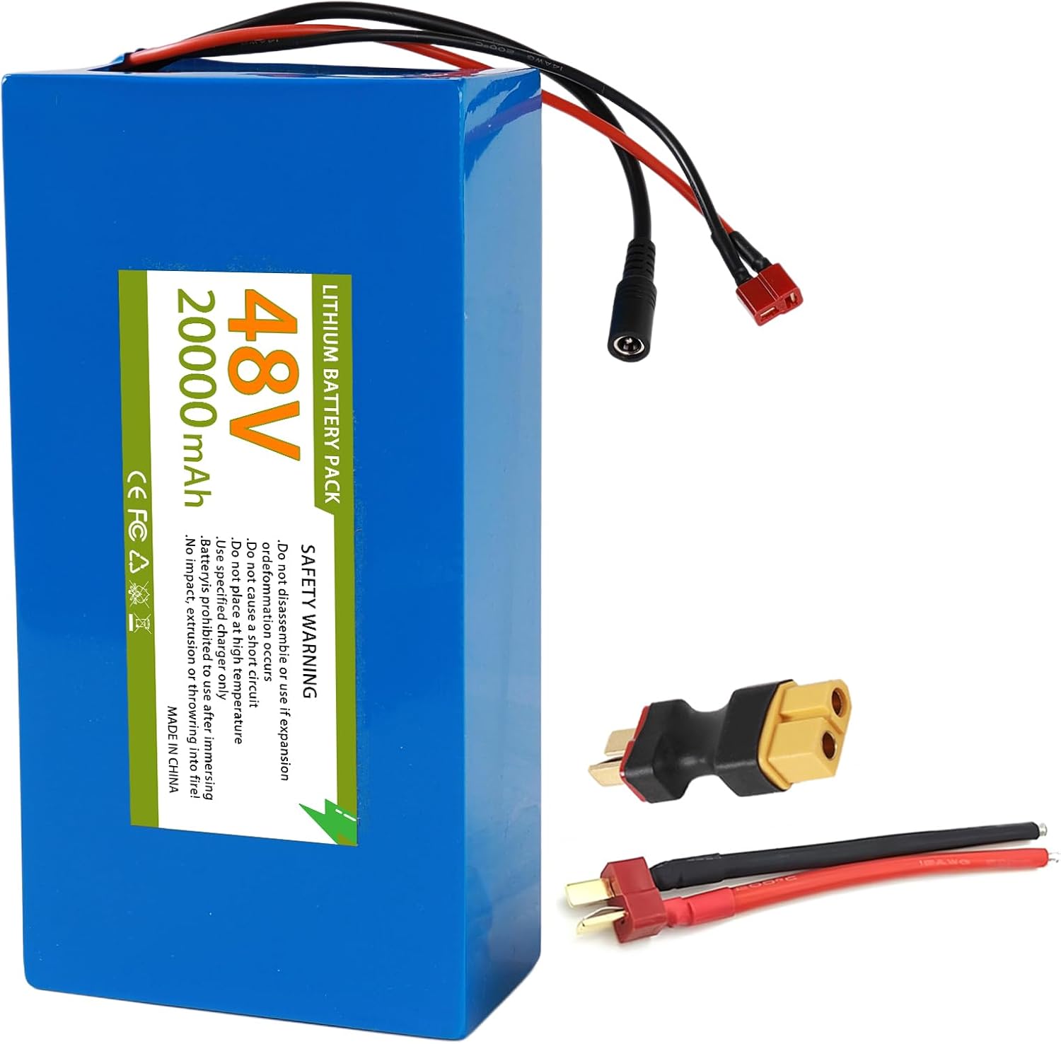 36V 12Ah Electric Bicycle Battery, 36V Lithium Battery, Suitable for Electric Bicycles and Electric Scooters. Built-in 30A (BMS) Suitable for 150W, 250W, 500W, 750W, Motors.