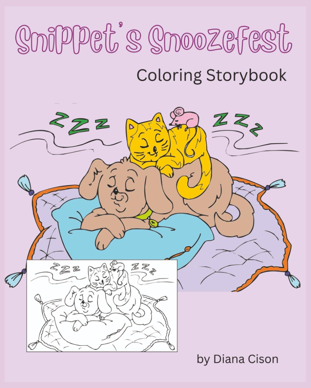 Snippet’s Snoozefest: A Rhyming Bedtime Coloring Book: A Sweet Bedtime Story and Coloring Book (Read & Color Story Adventures)
