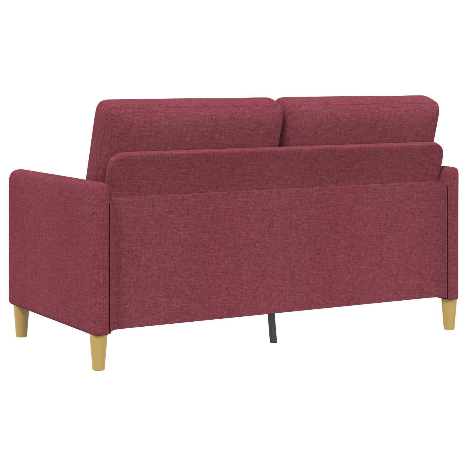 Couch mit Stauraum Weinrot 152 x 78 x 87 cm Polyester Stoff Bettkasten ausziehbar Schlafsofa Wohnlandschaft modern skandinavisch