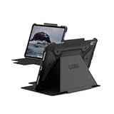 UAG Designed for iPad Air 11" Case (6th/7th Gen 2024-2025) M3 A3266 A3267 - Rugged Auto Sleep/Wake Folio Cover w/Pencil Holder & Multi-Angle Adjustable Stand, Metropolis SE Black