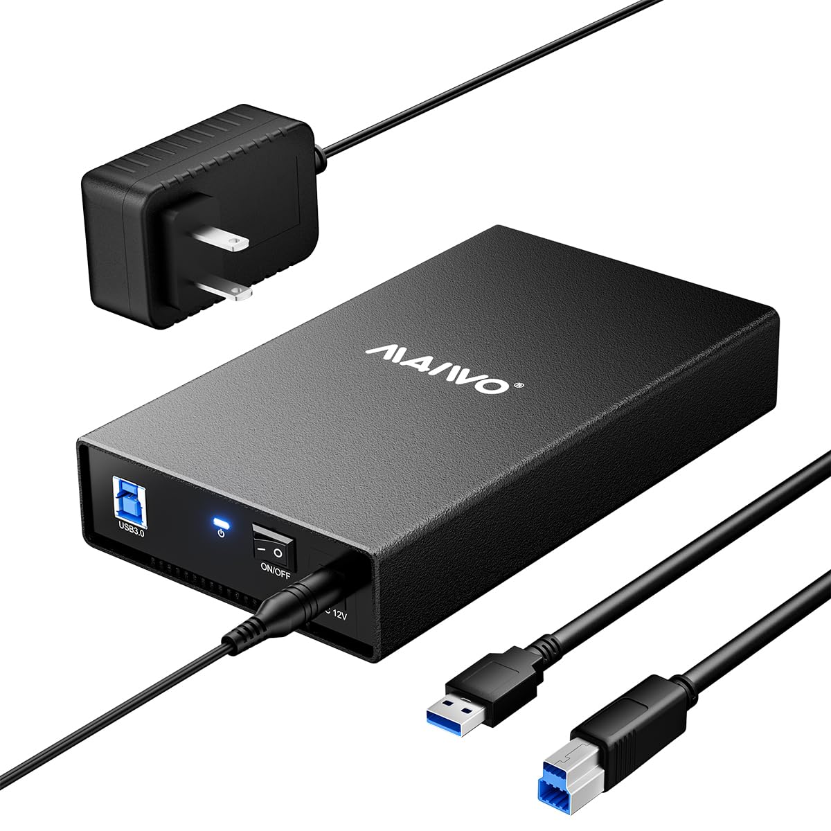 MAIWO Hard Drive Enclosure for 2.5 3.5 inch SATA SSD/HDD, USB3.0