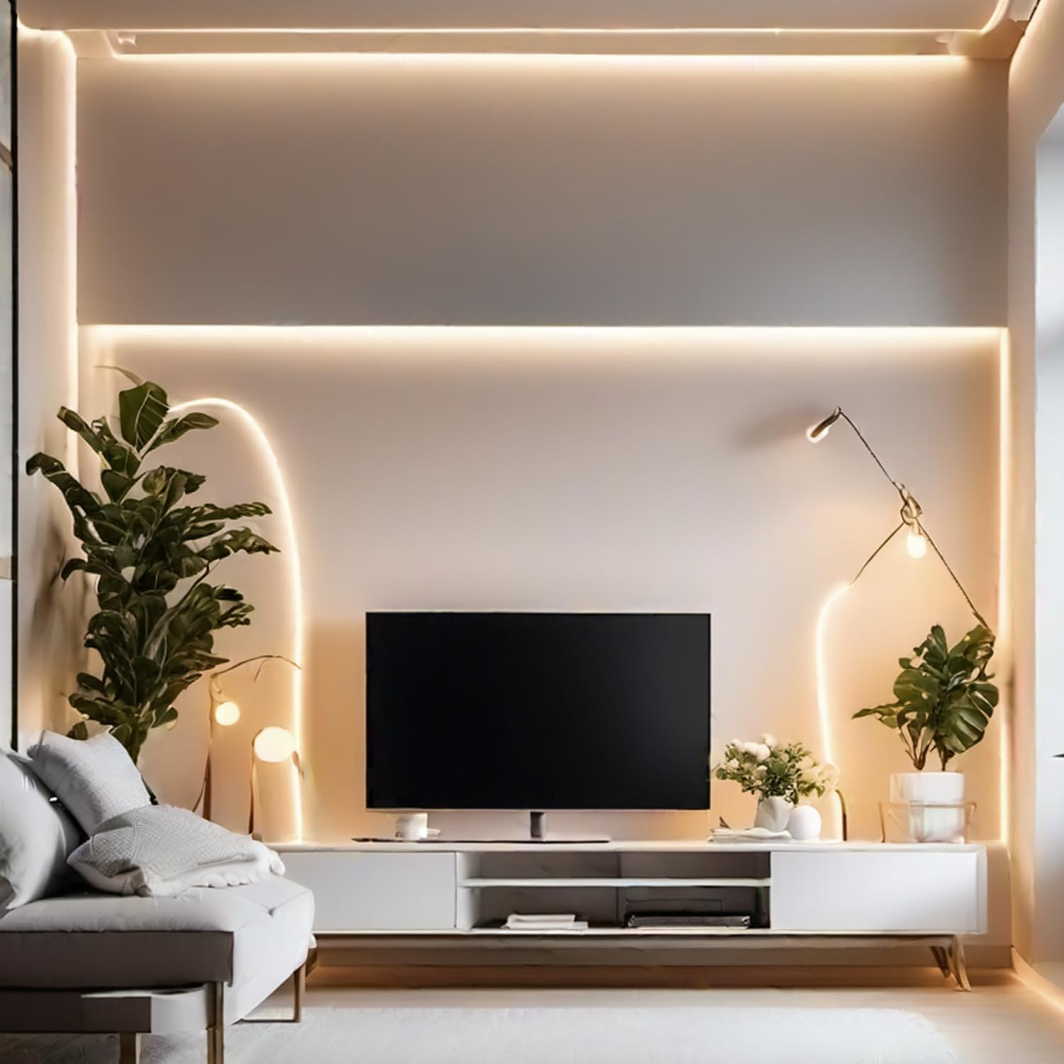 24V COB LED Strip Warmweiß, 10M LED Streifen Dimmbar CRI93+ | Breite 8mm Flexibel Schneidbar LED Strip Light für TV Hintergrundbeleuchtung Küche Schlafzimmer Deko (mit Netzteil)