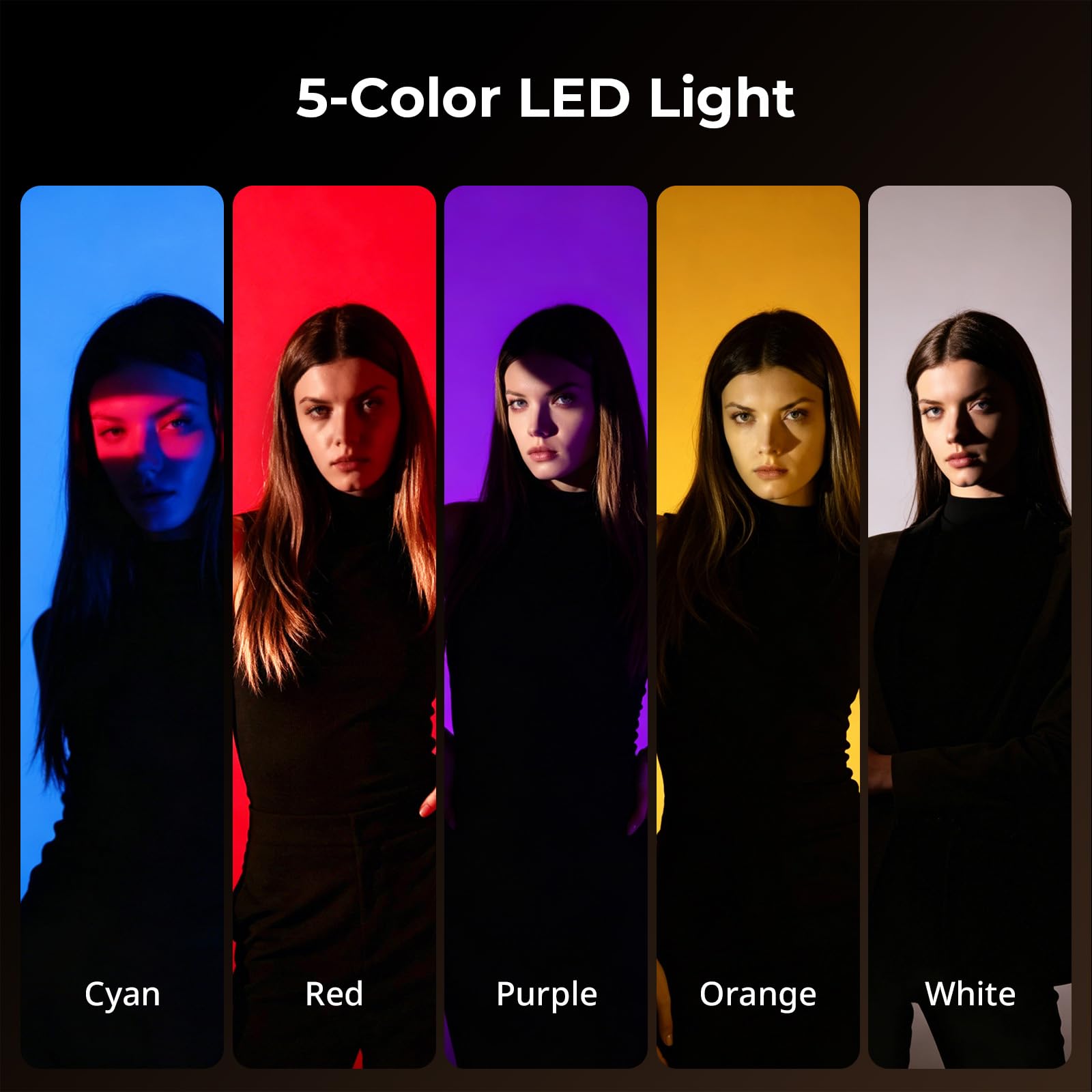 SMALLRIG RF20C RGB LED Torcia Video 20W CRI 97+ TLCI 99+ 10000mAh con Gobo e Supporto Gobo