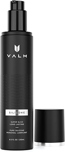 Valm Lubricante de silicona, de larga duración, lubricante personal a base de silicona para hombres, mujeres y parejas, 8.5 onzas líquidas